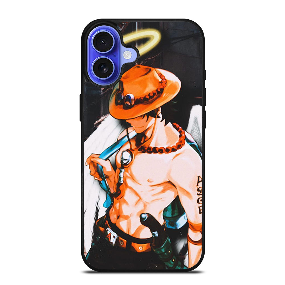 PORTGAS D ACE R.I.P ONE PIECE iPhone 16 Case Cover