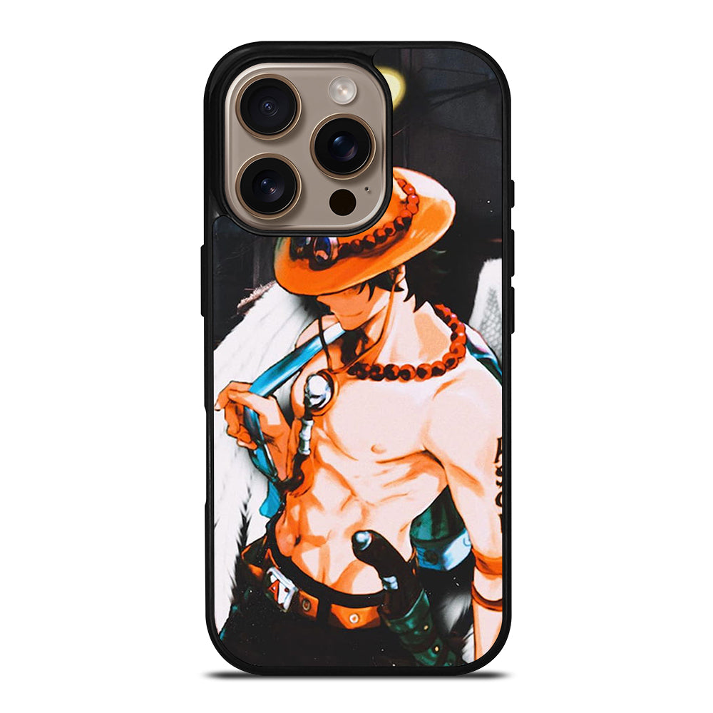 PORTGAS D ACE R.I.P ONE PIECE iPhone 16 Pro Case Cover