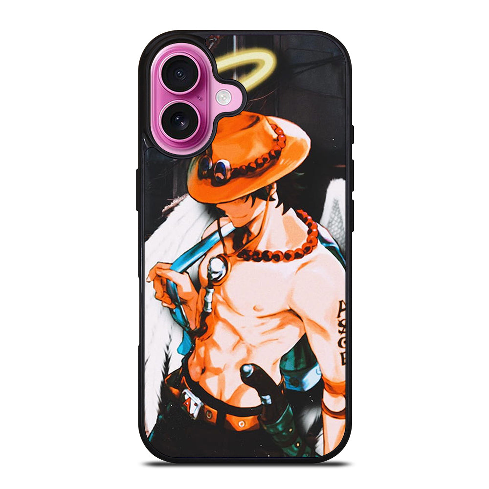 PORTGAS D ACE R.I.P ONE PIECE iPhone 16 Plus Case Cover