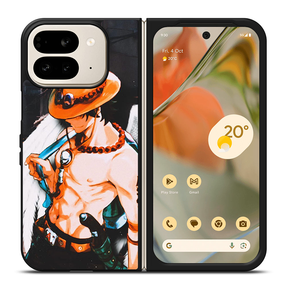 PORTGAS D ACE R.I.P ONE PIECE Google Pixel 9 Pro Fold Case Cover