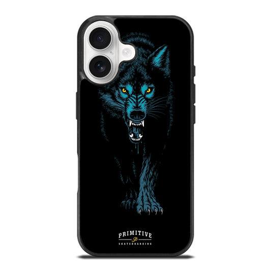 PRIMITIVE SKATEBOARDING LOGO WOLF iPhone 17 Case Cover