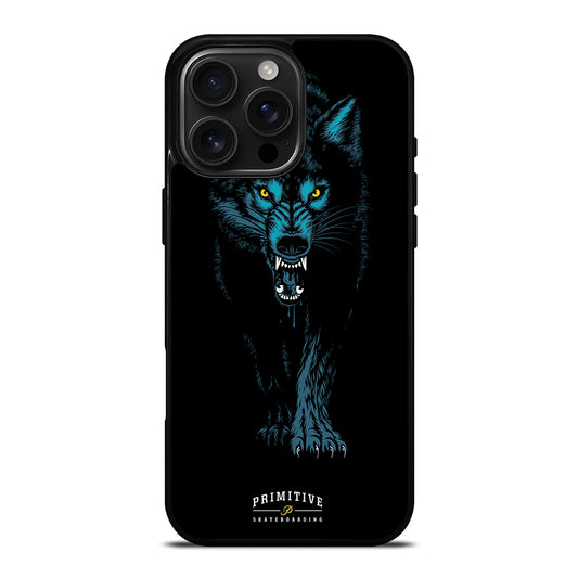 PRIMITIVE SKATEBOARDING LOGO WOLF iPhone 16 Pro Max Case Cover