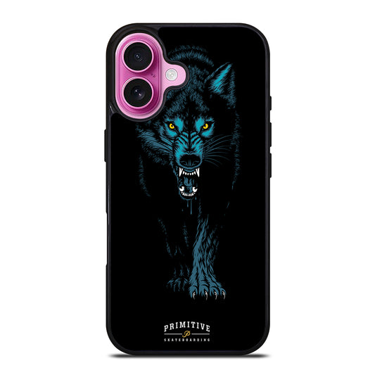 PRIMITIVE SKATEBOARDING LOGO WOLF iPhone 16 Plus Case Cover
