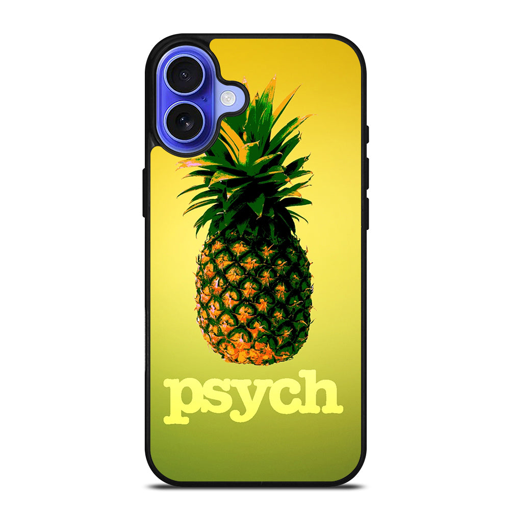 PSYCH PINEAPPLE LOGO iPhone 16 Case Cover