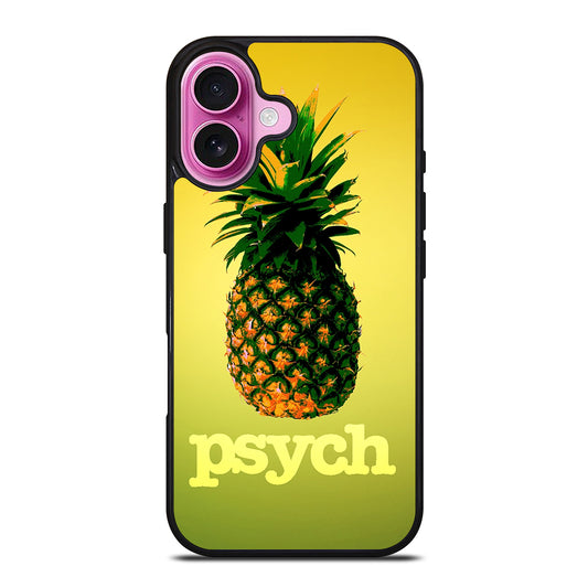 PSYCH PINEAPPLE LOGO iPhone 16 Plus Case Cover
