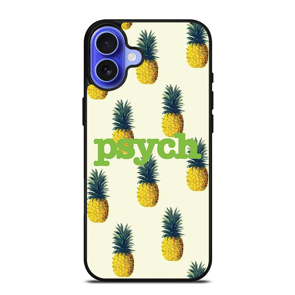 PSYCH PINEAPPLE PATTERN iPhone 16 Case Cover