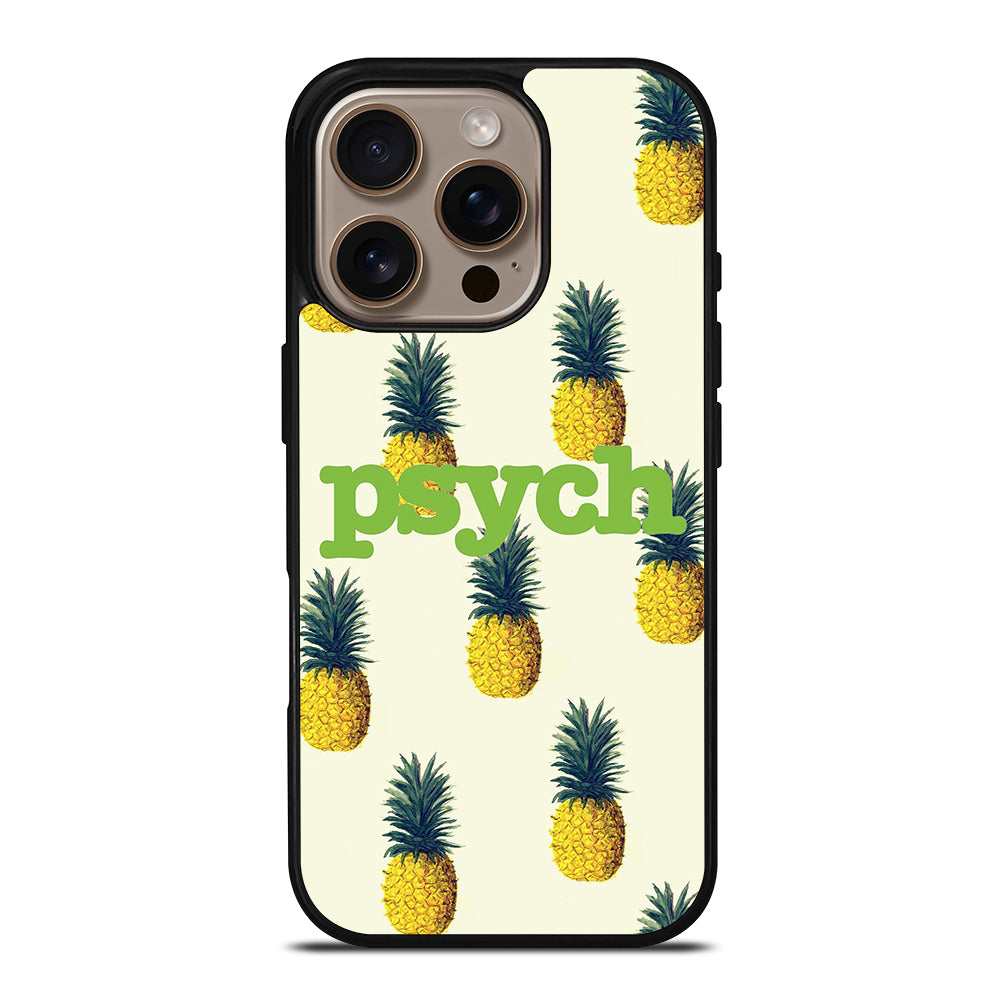 PSYCH PINEAPPLE PATTERN iPhone 16 Pro Case Cover