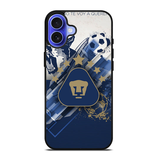 PUMAS UNAM CLUB DE FOOTBALL 2 iPhone 16 Case Cover