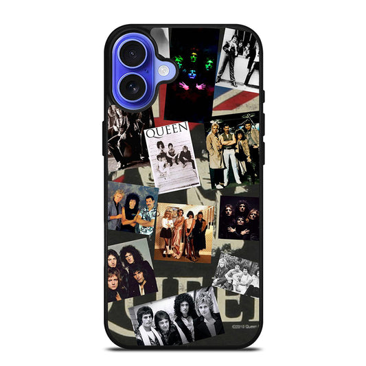 QUEEN BAND COLLAGE iPhone 16 Case Cover