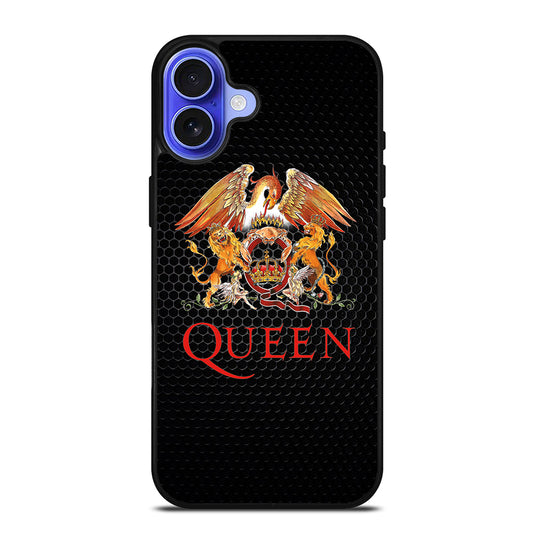 QUEEN BAND METAL LOGO iPhone 16 Case Cover