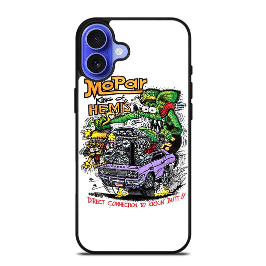 RAT FINK MOPAR KING OF HEMIS iPhone 16 Case Cover