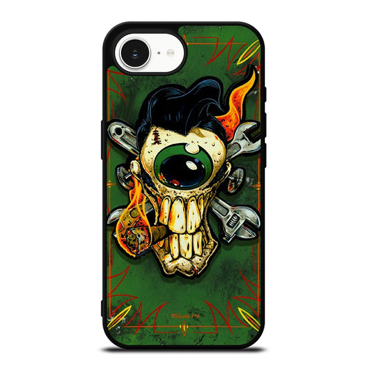 RAT FINK SKULL iPhone 16e Case Cover