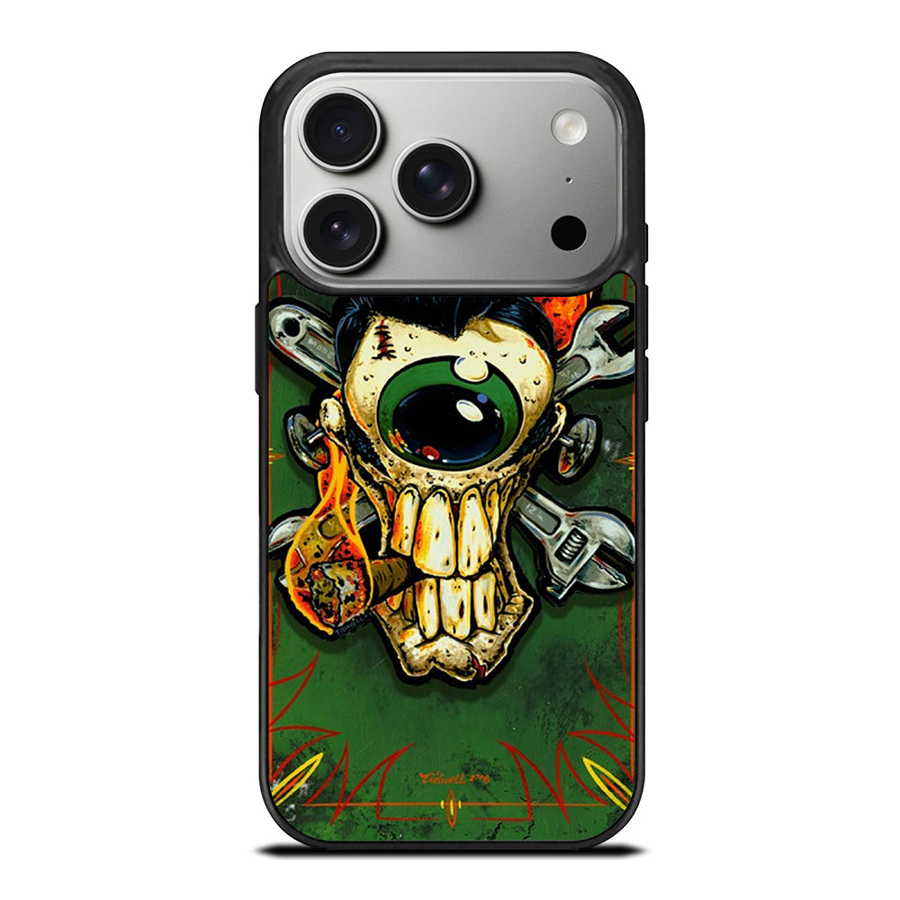 RAT FINK SKULL iPhone 17 Pro Case Cover