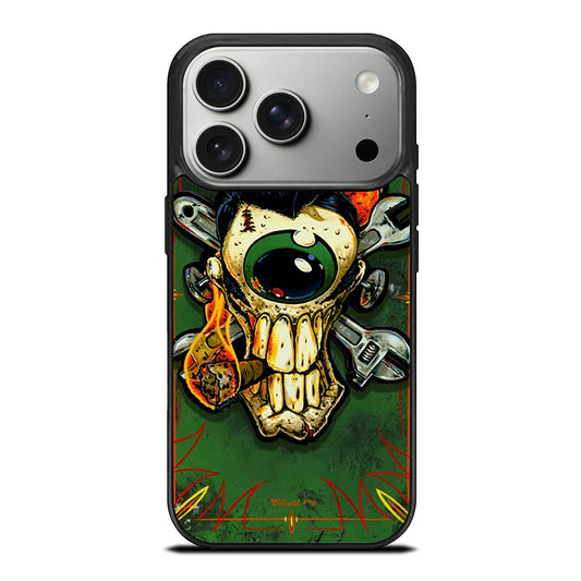 RAT FINK SKULL iPhone 17 Pro Case Cover