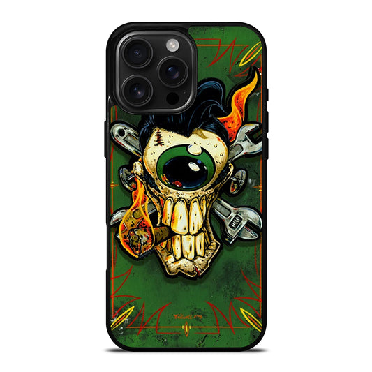 RAT FINK SKULL iPhone 16 Pro Max Case Cover