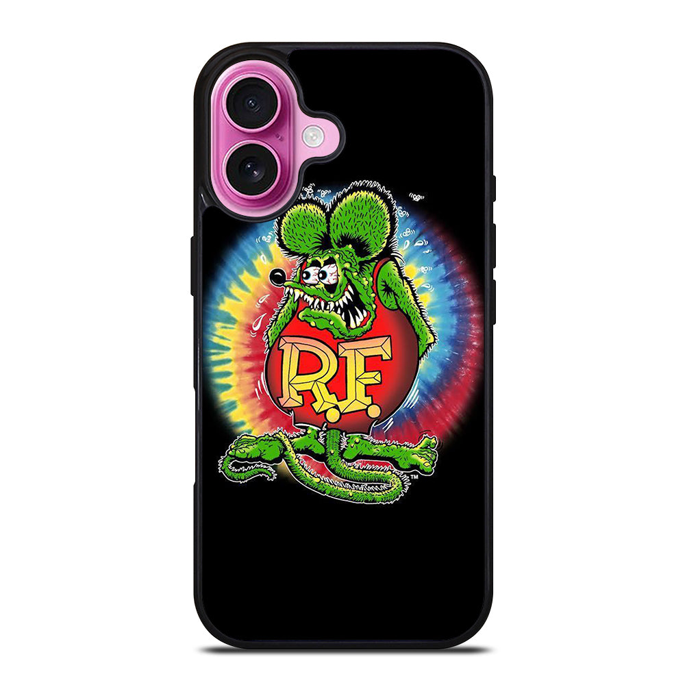 RAT FINK TIE DYE iPhone 16 Plus Case Cover