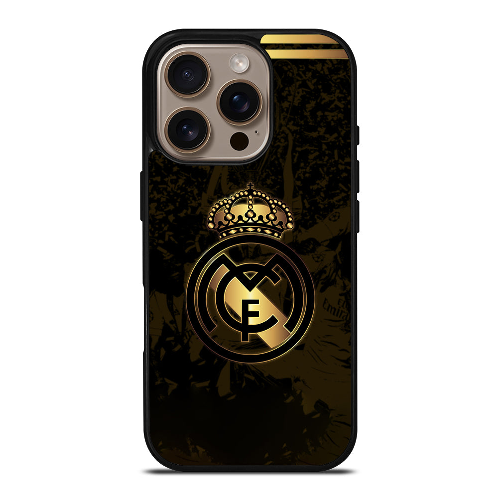 REAL MADRID FC GOLD LOGO iPhone 16 Pro Case Cover