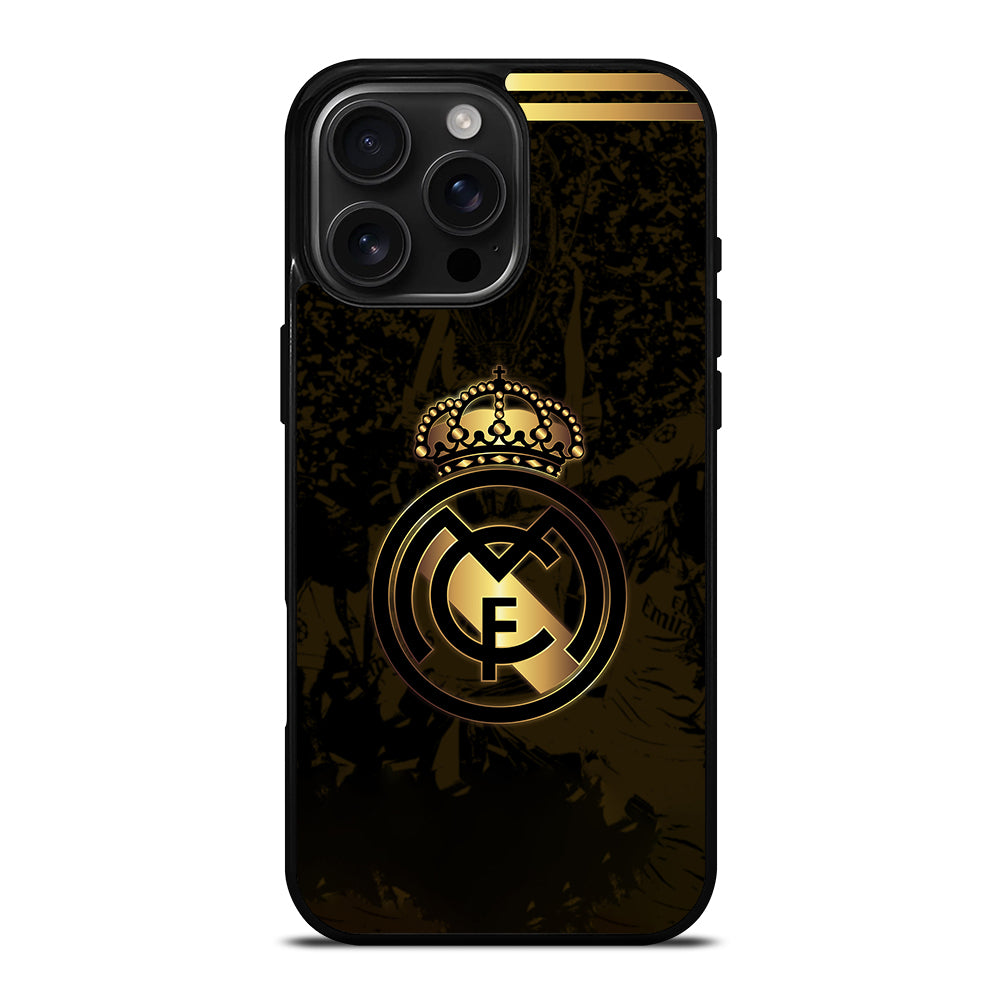 REAL MADRID FC GOLD LOGO iPhone 16 Pro Max Case Cover
