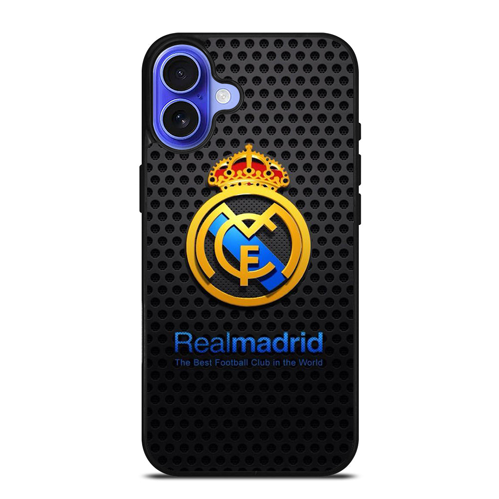 REAL MADRID FC METAL LOGO iPhone 16 Case Cover