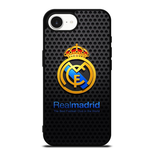 REAL MADRID FC METAL LOGO iPhone 16e Case Cover