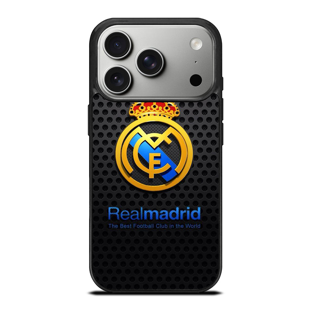REAL MADRID FC METAL LOGO iPhone 17 Pro Case Cover