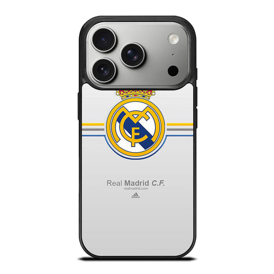 REAL MADRID FC STRIPE LOGO iPhone 17 Pro Case Cover