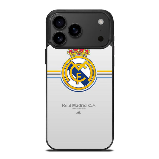REAL MADRID FC STRIPE LOGO iPhone 17 Pro Max Case Cover