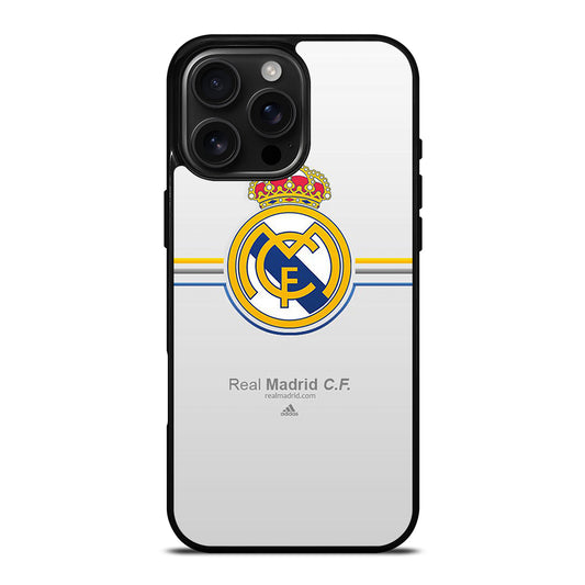 REAL MADRID FC STRIPE LOGO iPhone 16 Pro Max Case Cover