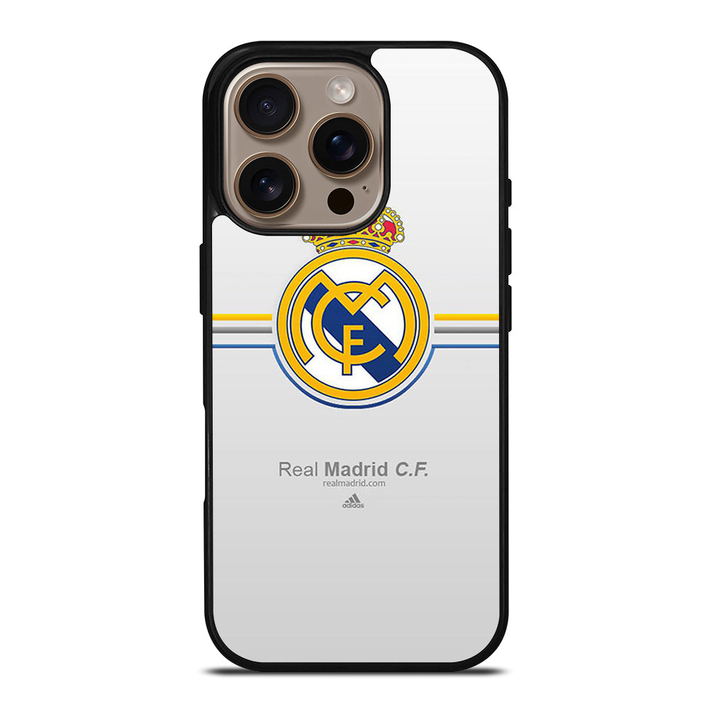 REAL MADRID FC STRIPE LOGO iPhone 16 Pro Case Cover