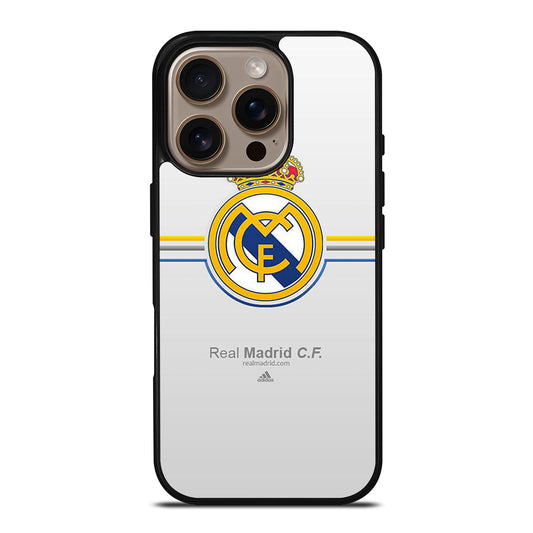 REAL MADRID FC STRIPE LOGO iPhone 16 Pro Case Cover