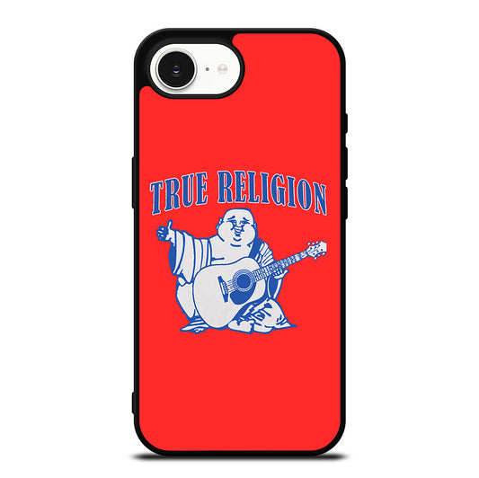 RED BIG BUDDHA TRUE RELIGION LOGO iPhone 16e Case Cover