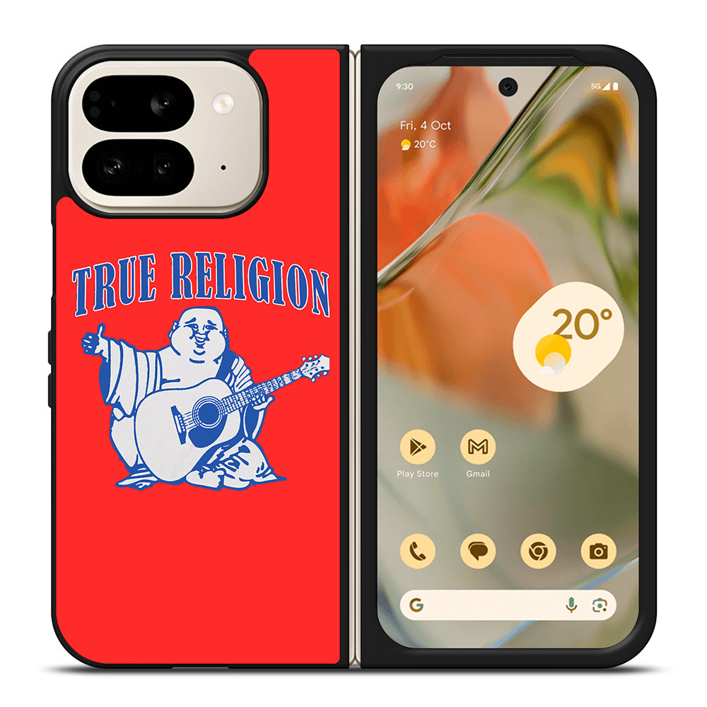 RED BIG BUDDHA TRUE RELIGION LOGO Google Pixel 9 Pro Fold Case Cover