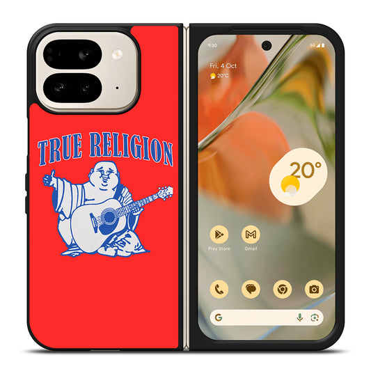 RED BIG BUDDHA TRUE RELIGION LOGO Google Pixel 9 Pro Fold Case Cover