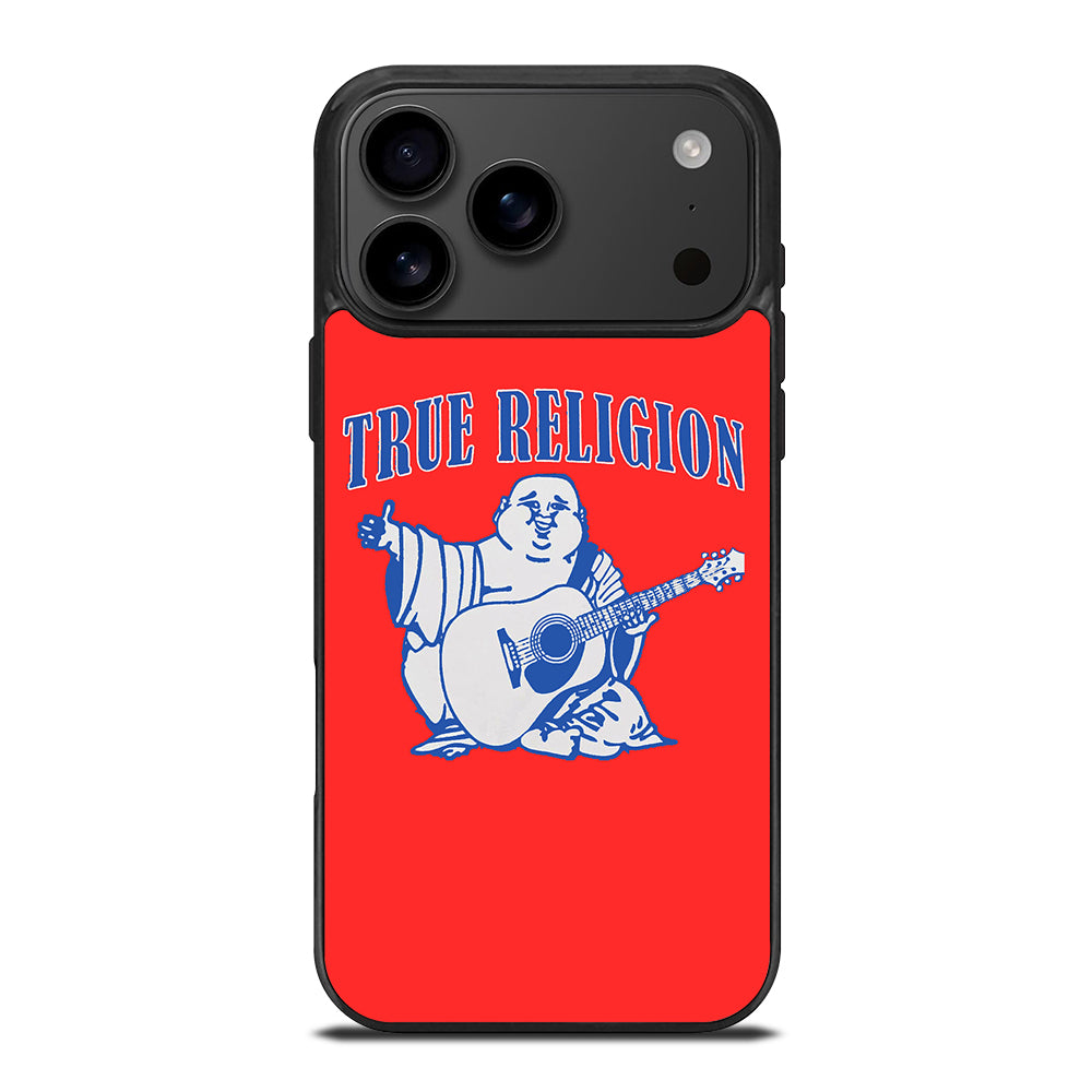 RED BIG BUDDHA TRUE RELIGION LOGO iPhone 17 Pro Max Case Cover