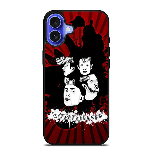 RED HOT CHILI PEPPERS ROCK BAND POSTER iPhone 16 Case Cover