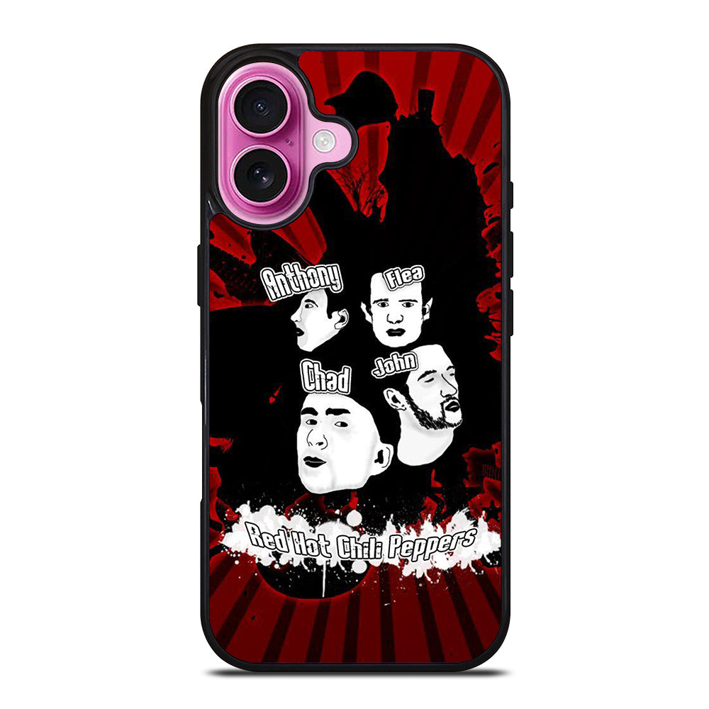 RED HOT CHILI PEPPERS ROCK BAND POSTER iPhone 16 Plus Case Cover