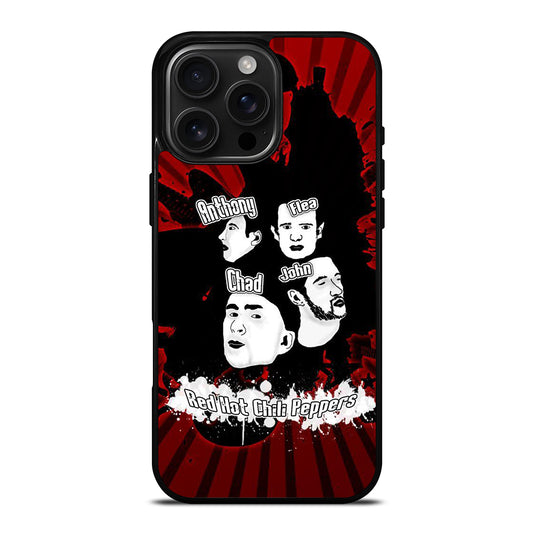 RED HOT CHILI PEPPERS ROCK BAND POSTER iPhone 16 Pro Max Case Cover