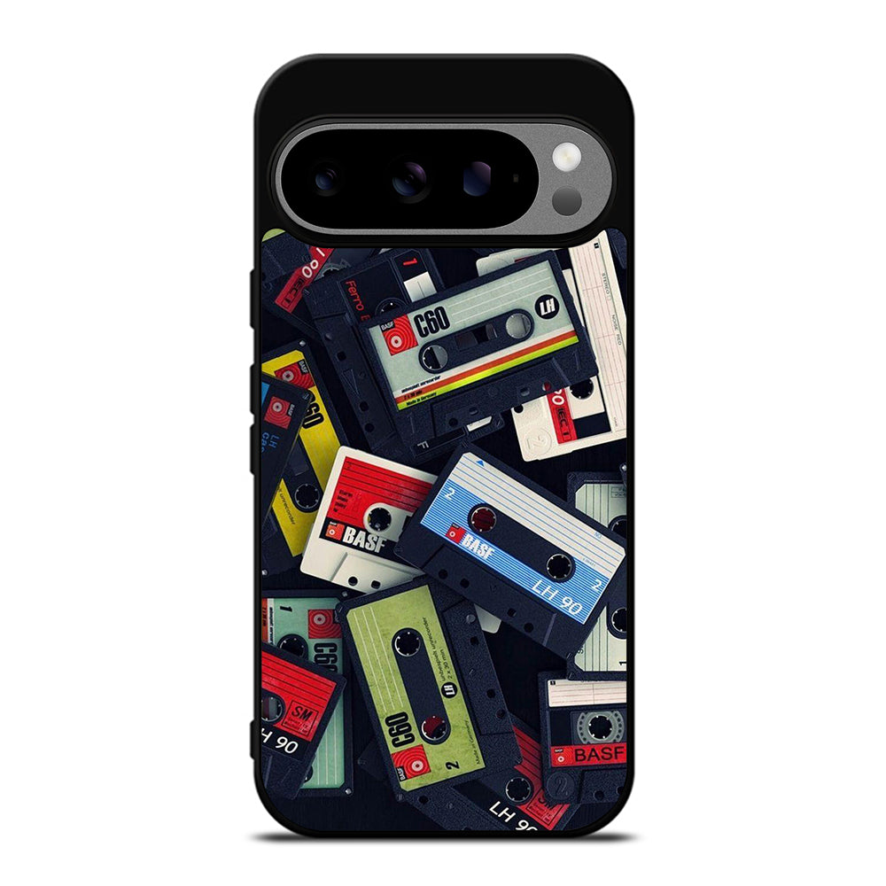 RETRO CASSETTE TAPE PATTERN Google Pixel 9 Pro XL Case Cover