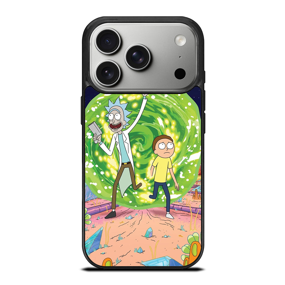 RICK AND MORTY IN PORTAL iPhone 17 Pro Case Cover