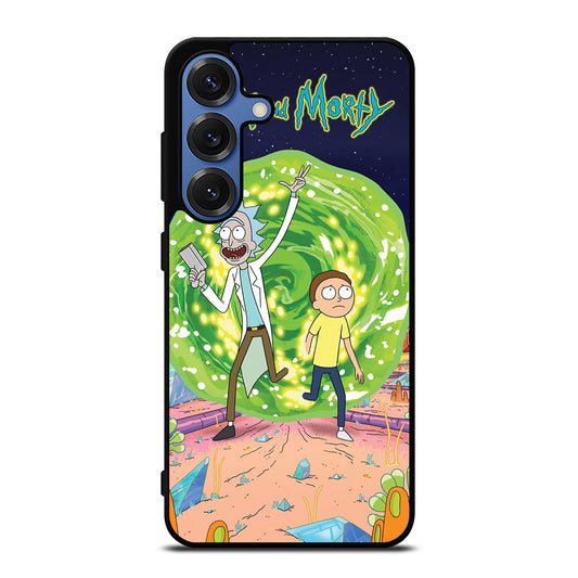 RICK AND MORTY IN PORTAL Samsung Galaxy S25 Case Cover