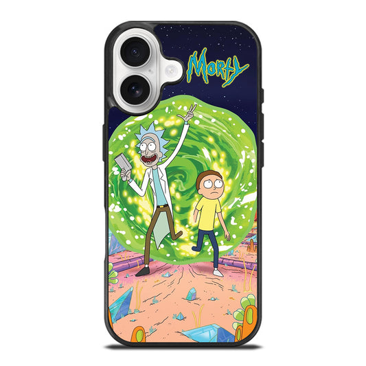 RICK AND MORTY IN PORTAL iPhone 17 Case Cover