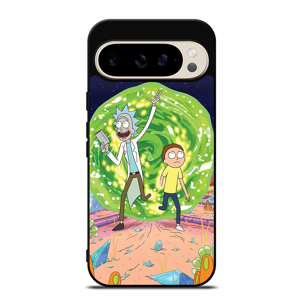 RICK AND MORTY IN PORTAL Google Pixel 9 Pro Case Cover