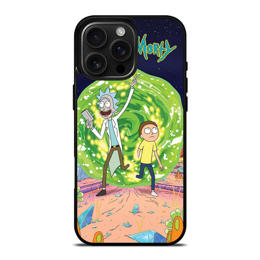 RICK AND MORTY IN PORTAL iPhone 16 Pro Max Case Cover