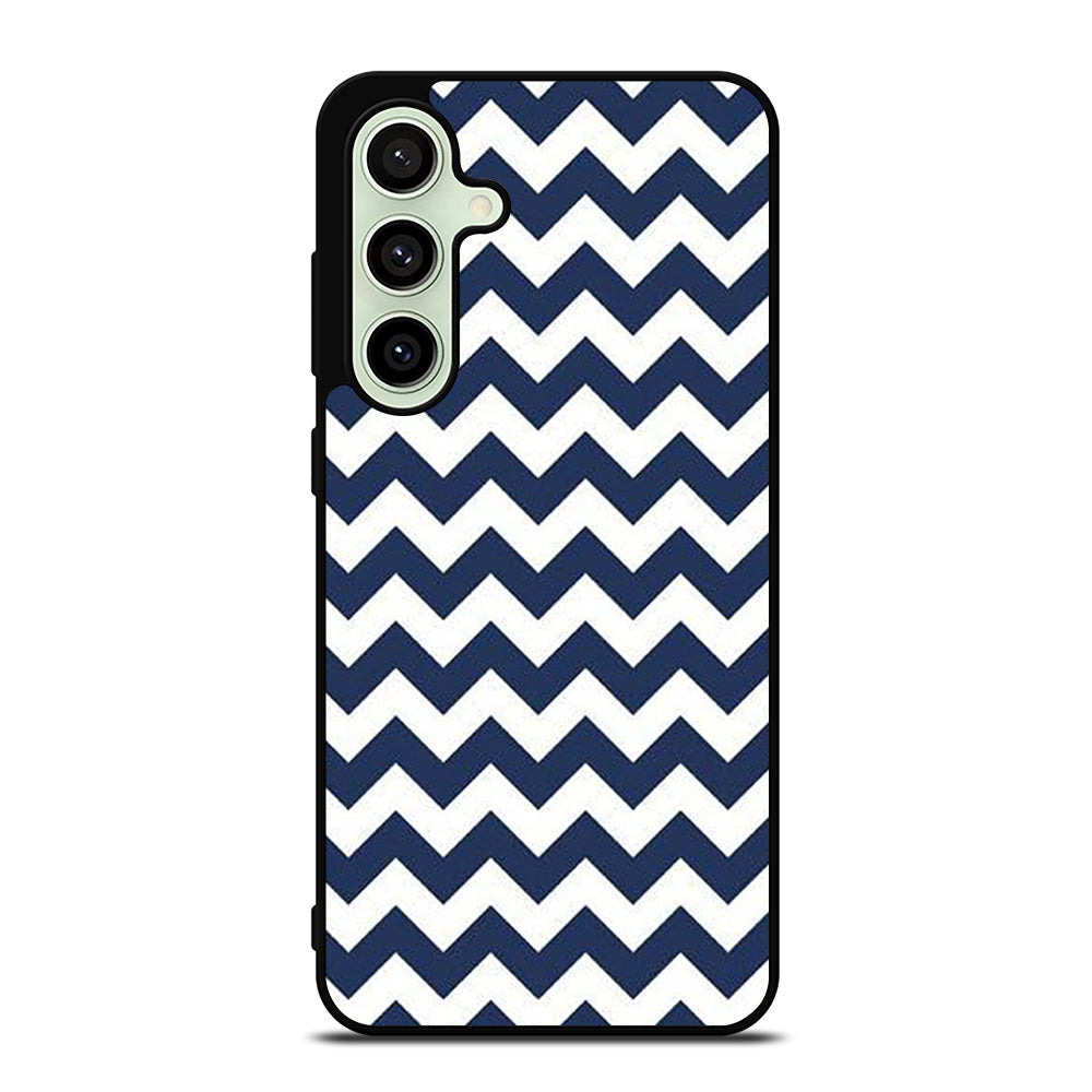 RILEY BLAKE CHEVRON PATTERN BLUE Samsung Galaxy S24 FE Case Cover