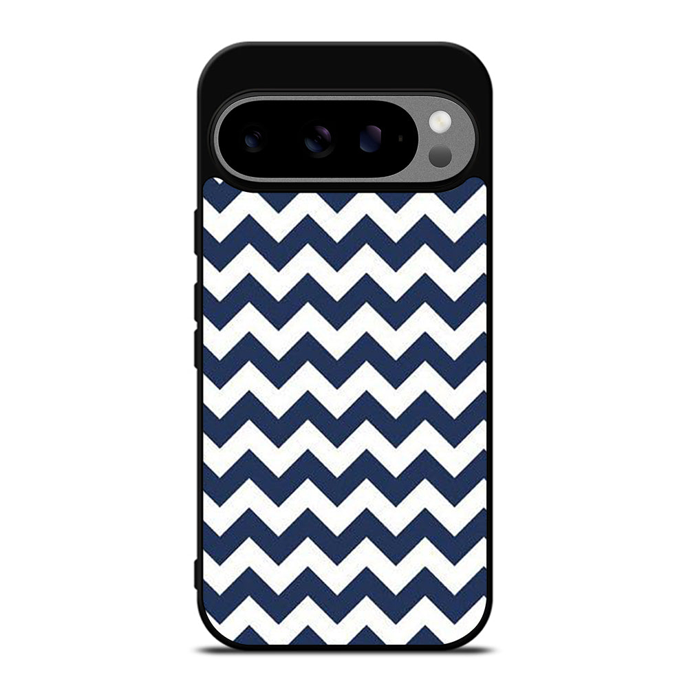 RILEY BLAKE CHEVRON PATTERN BLUE Google Pixel 9 Pro XL Case Cover