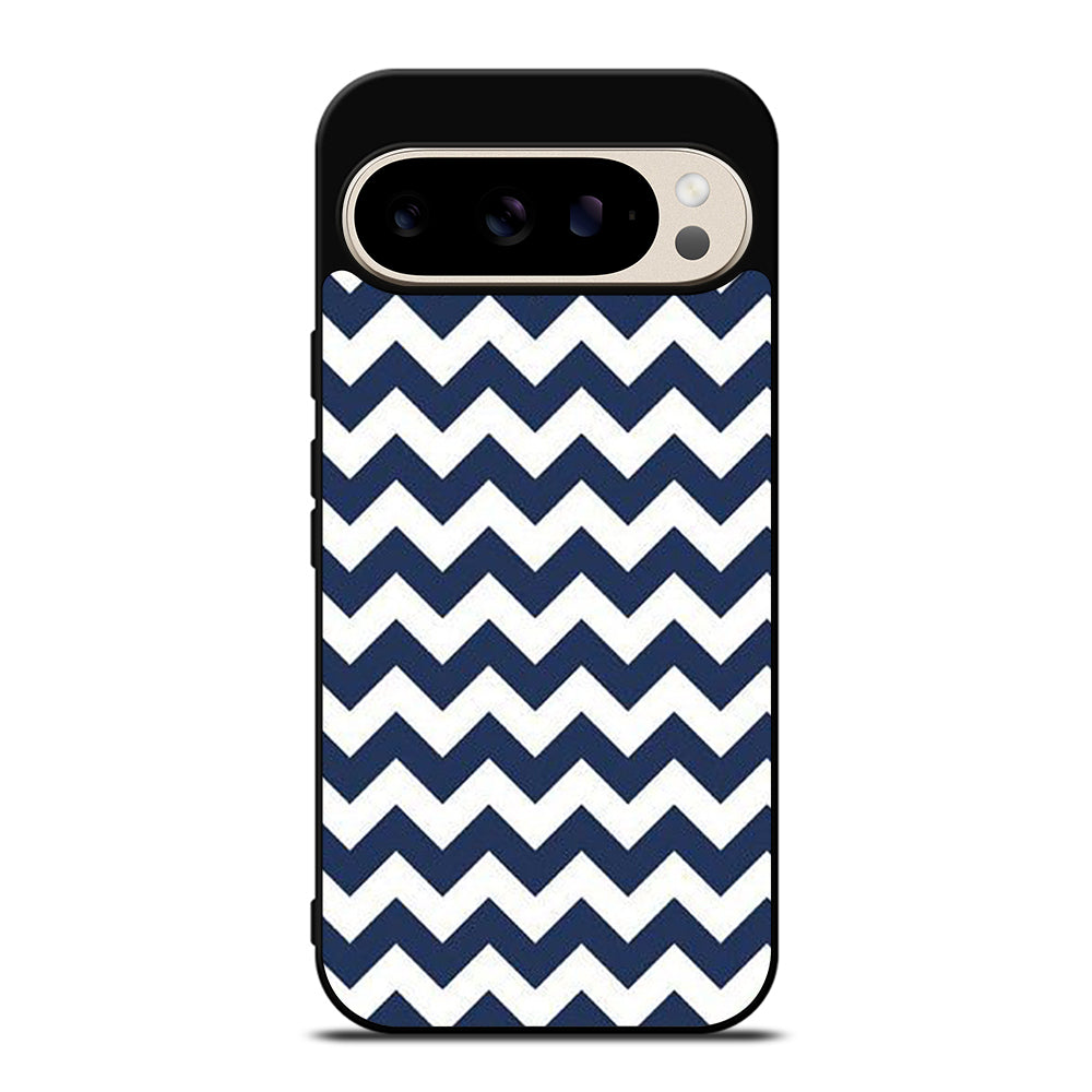 RILEY BLAKE CHEVRON PATTERN BLUE Google Pixel 9 Pro Case Cover