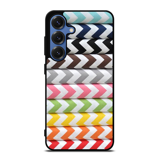 RILEY BLAKE CHEVRON PATTERN COLORFUL Samsung Galaxy S25 Case Cover