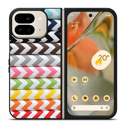 RILEY BLAKE CHEVRON PATTERN COLORFUL Google Pixel 9 Pro Fold Case Cover