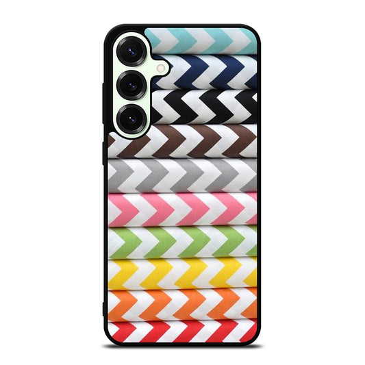 RILEY BLAKE CHEVRON PATTERN COLORFUL Samsung Galaxy S25 Plus Case Cover