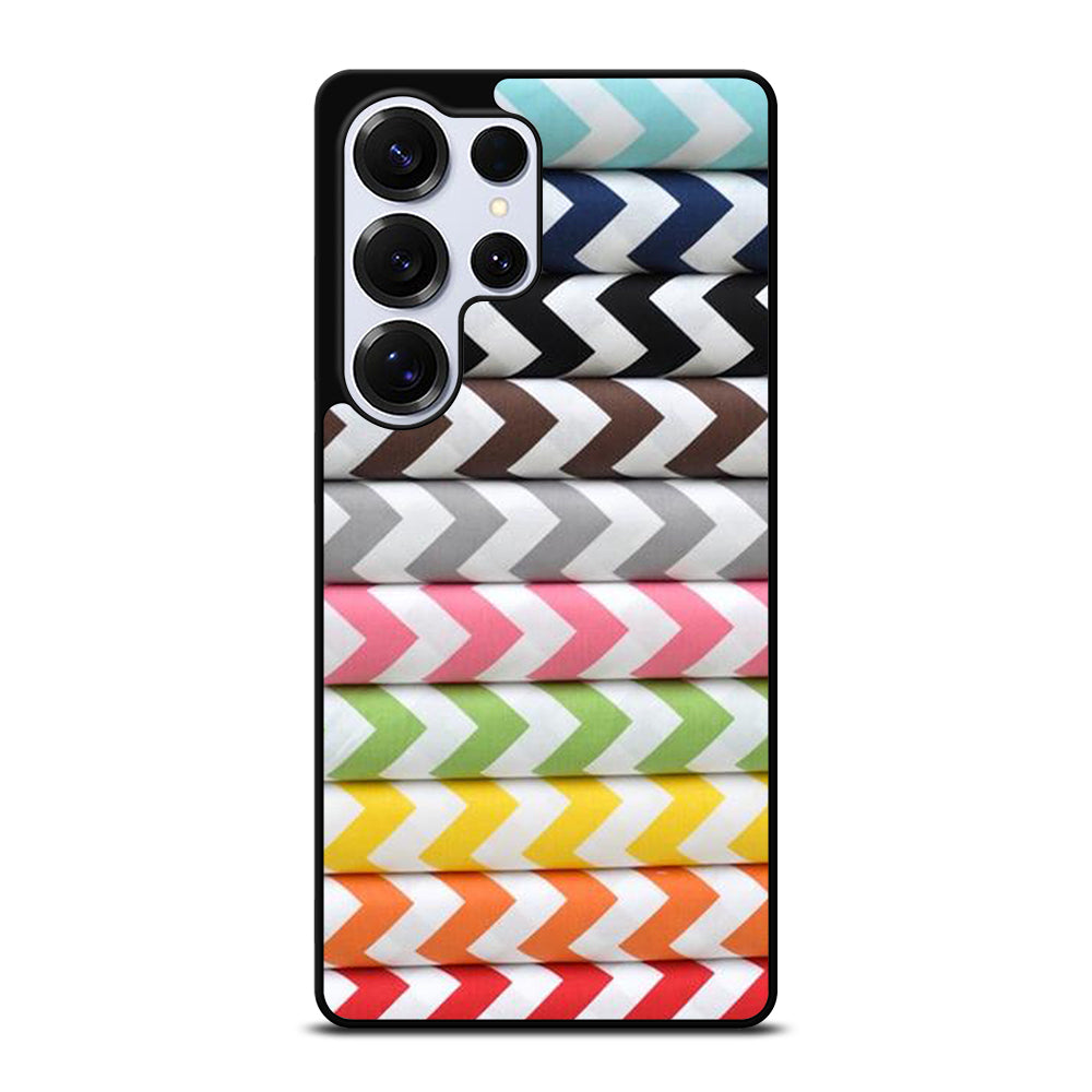 RILEY BLAKE CHEVRON PATTERN COLORFUL Samsung Galaxy S25 Ultra Case Cover